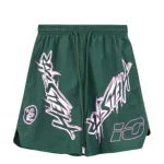 Hellstar Bermudas Bermuda Atlética Verde de Nylon