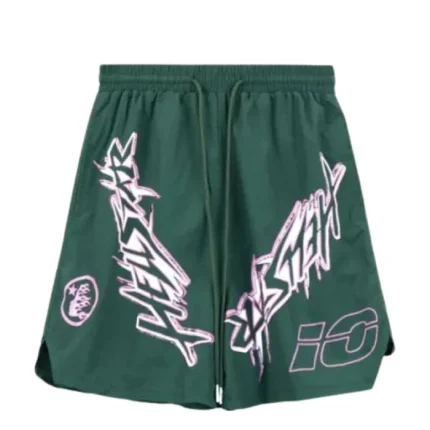 Hellstar Bermudas Bermuda Atlética Verde de Nylon
