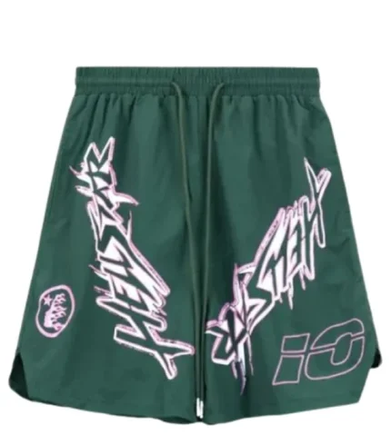 Hellstar Bermudas Bermuda Atlética Verde de Nylon