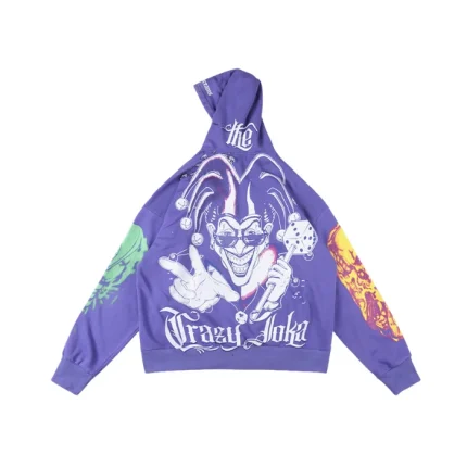 Hellstar Hoodie Sudadera Morada Estilo “Joker” (1)