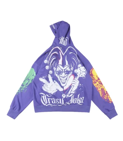 Hellstar Hoodie Sudadera Morada Estilo “Joker” (1)