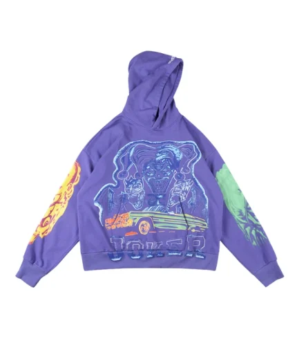Hellstar Hoodie Sudadera Morada Estilo “Joker”
