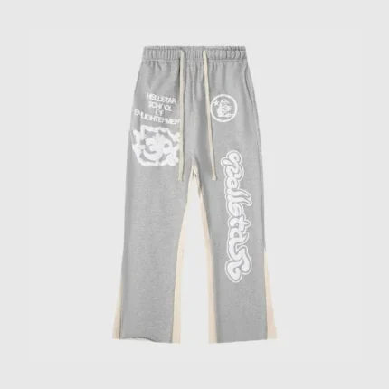 Hellstar Pantalones de Chándal Pantalones de Chándal Enlightenment Gris