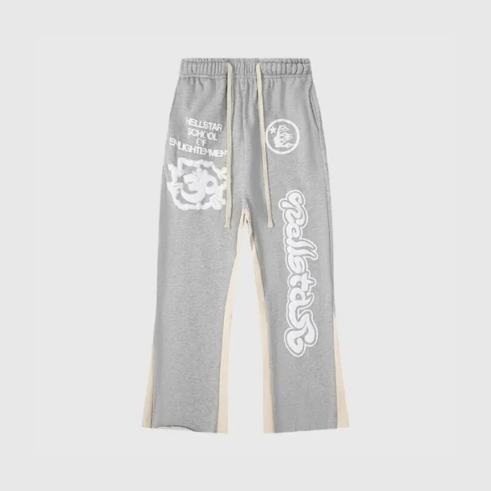Hellstar Pantalones de Chándal Pantalones de Chándal Enlightenment Gris Hellstar Pantalones de Chándal Pantalones de Chándal Enlightenment Gris