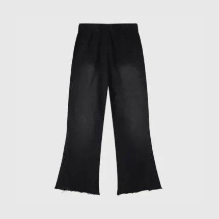 Hellstar Pantalones de Chándal Pantalones de Chándal Flame Flare Negros (1)