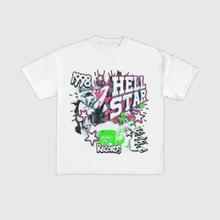 Hellstar Playera Playera Blanca 1998 Records