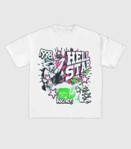 Hellstar Playera Playera Blanca 1998 Records