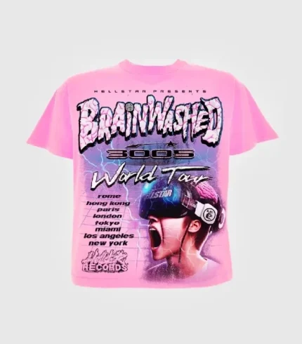 Hellstar Playera Playera Brainwashed World Tour