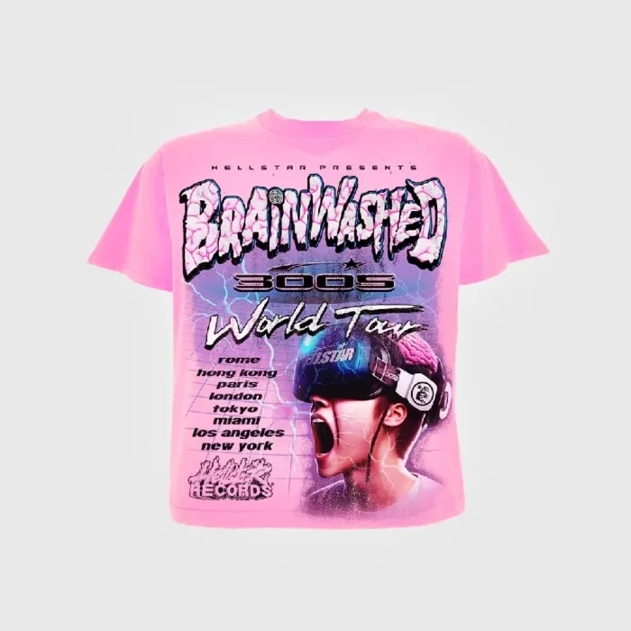 Hellstar Playera Playera Brainwashed World Tour Hellstar Playera Playera Brainwashed World Tour