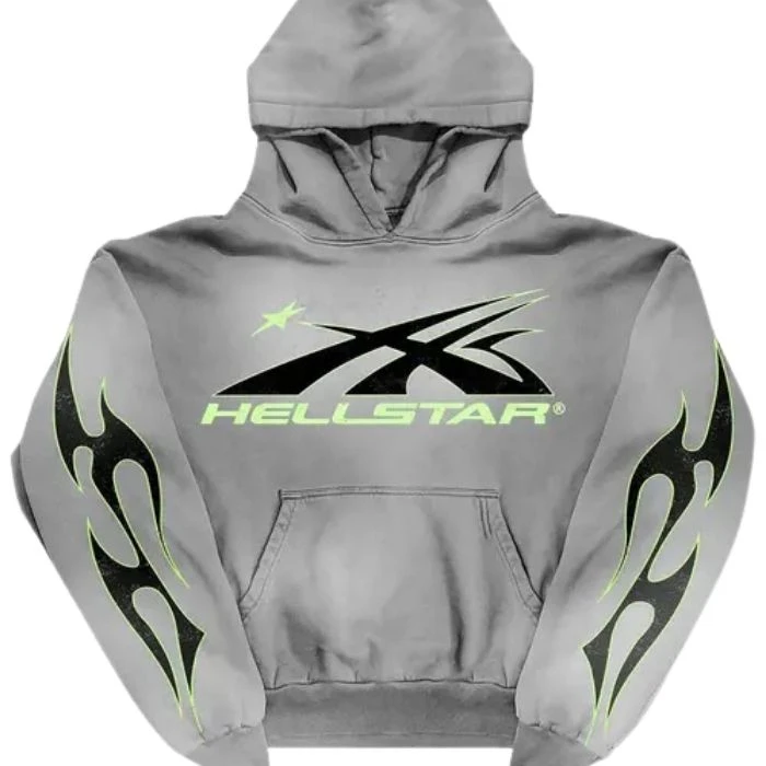 Hellstar Sudadera Sudadera Deportiva Gris Hellstar Sudadera Sudadera Deportiva Gris